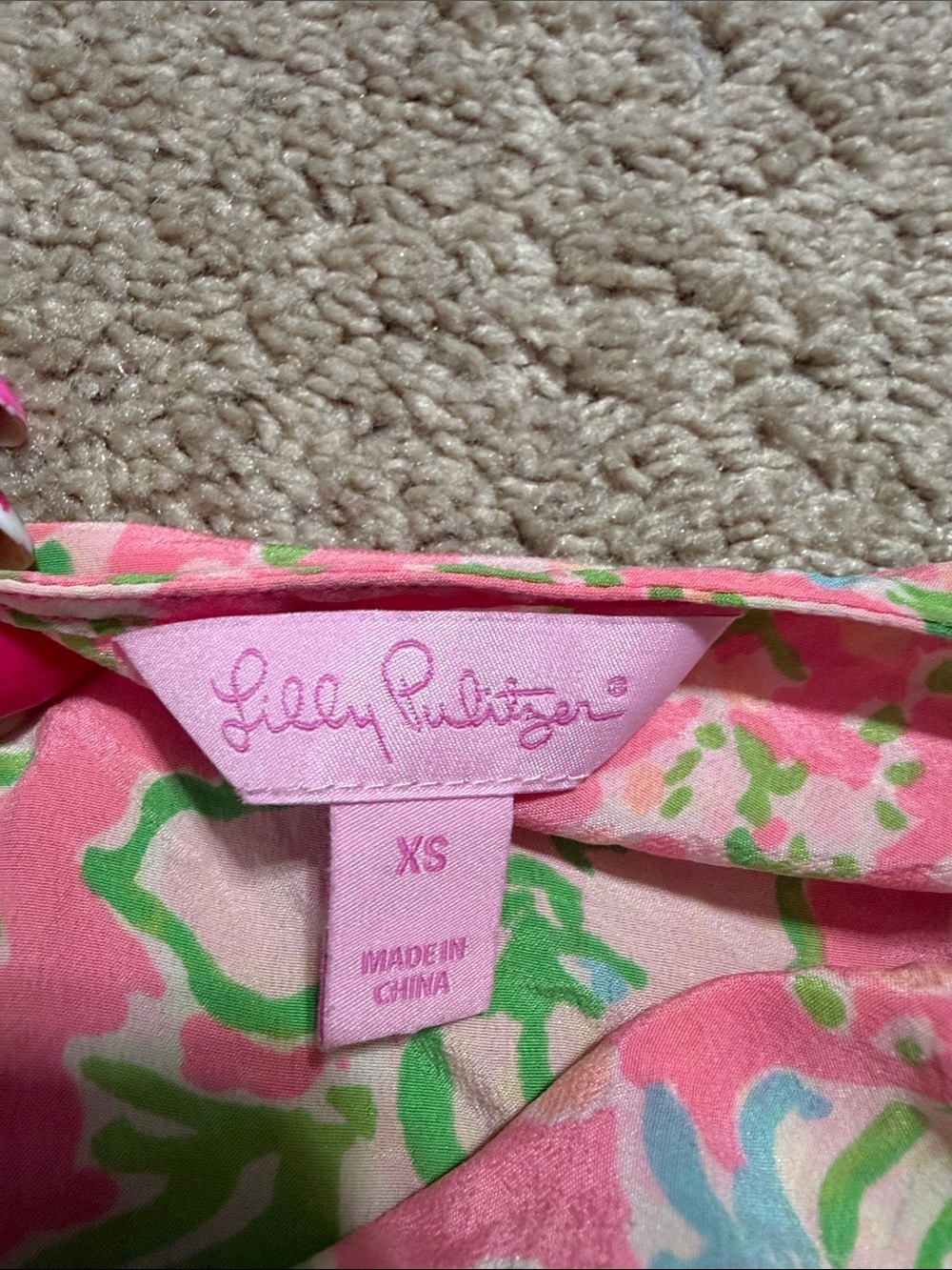 Lilly Pulitzer Southern Charm silk tank XS - Picture 6 of 8